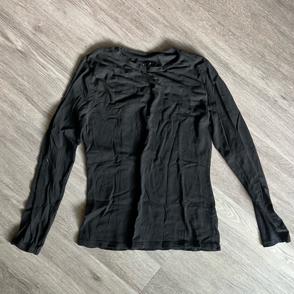 Splash Black Long Sleeve Tee